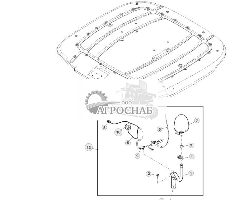 Навесное оборудование, вращающийся проблесковый маячок - ST75148 463.jpg